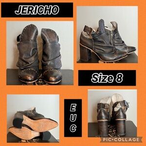 Women's Black Leather Ankle Boots